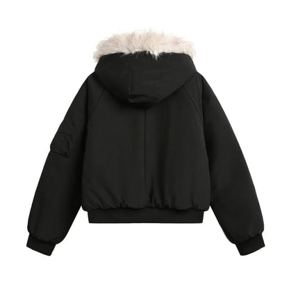 Premium Faux Fur Hooded Parka Jacket - OutfitLondon