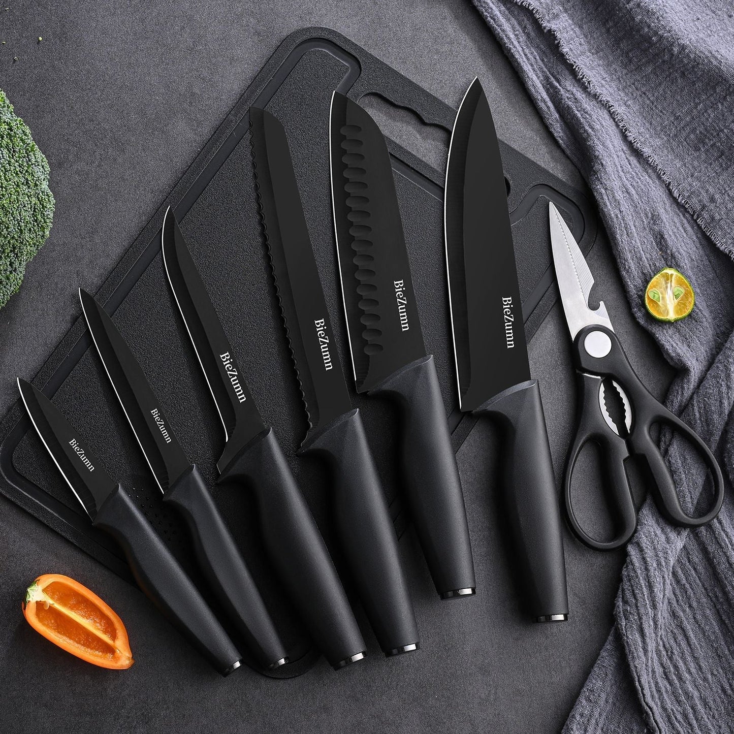 Premium Cooking Knives Set Stainless Steel