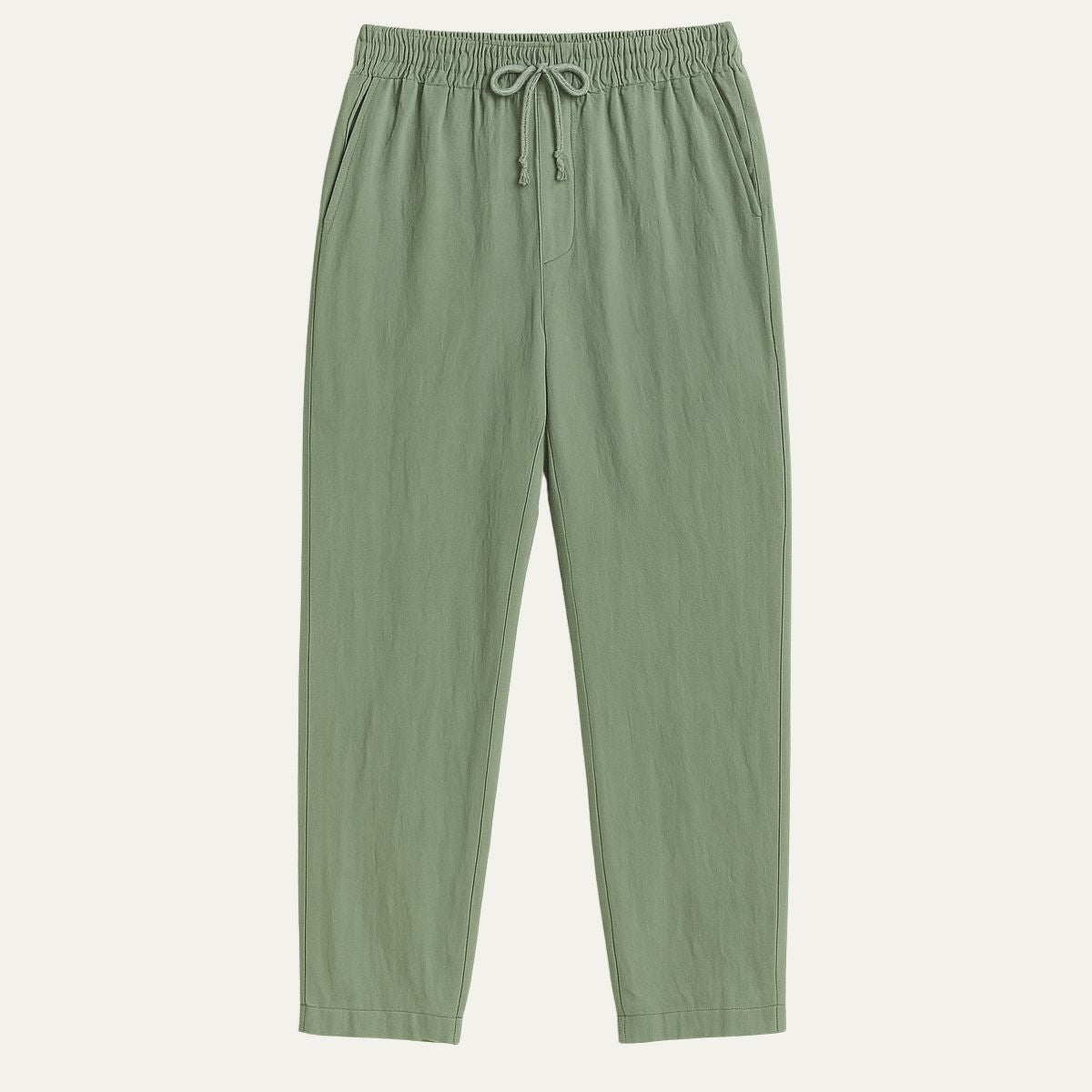 Classic Light Brown Linen Mens Pants