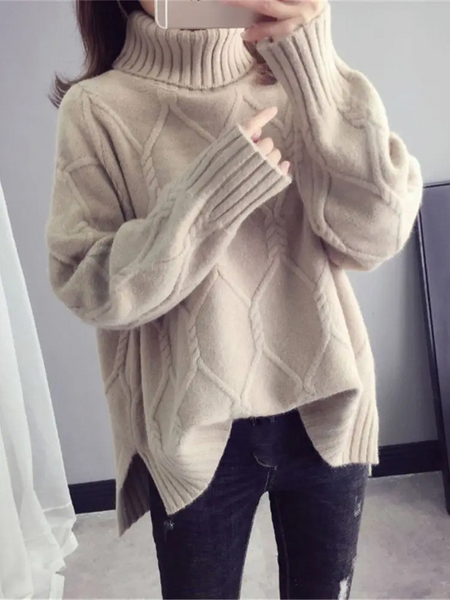 Soft Large Warm Knit Sweater for Women