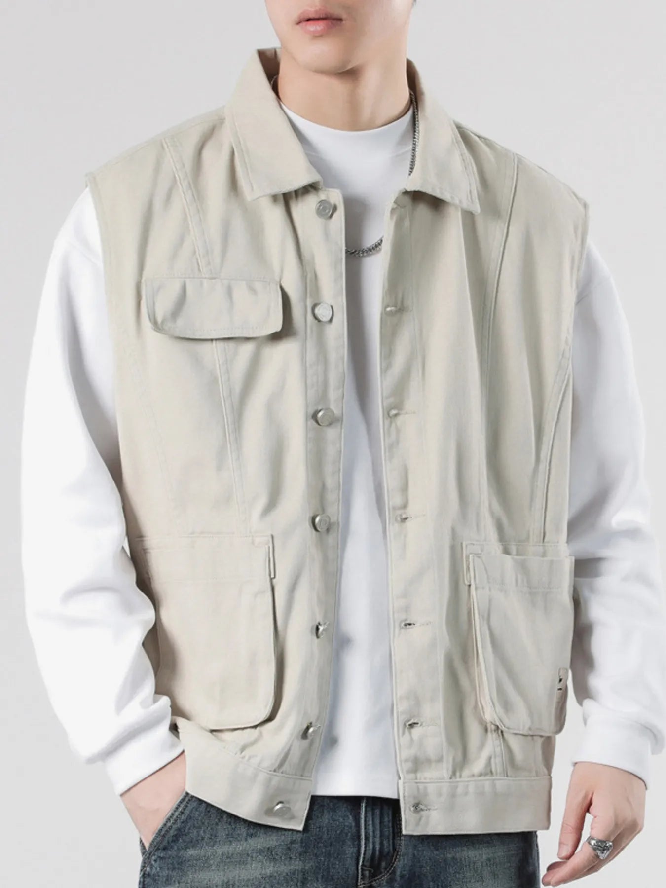 Large Size Mens Classic Fit Waistcoat - OutfitLondon