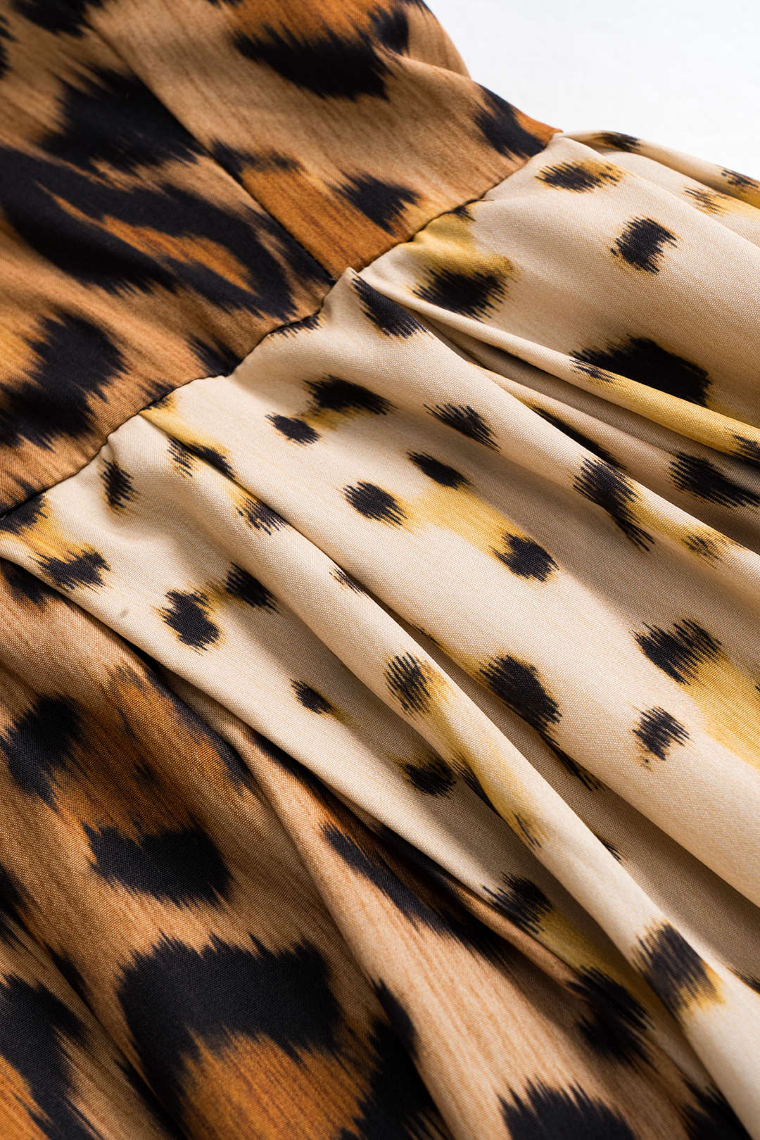 Stylish Animal Print Mid Length Dress