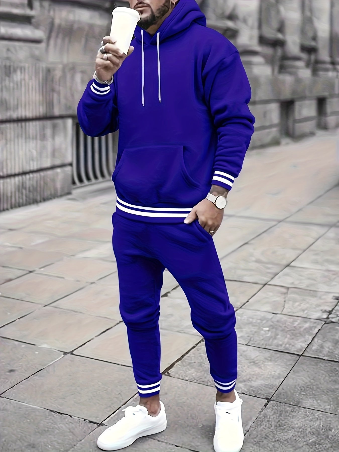 Casual Graphic Printed Mens Jogger Suit
