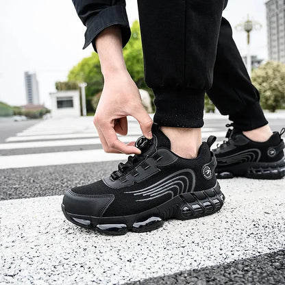 Tough Waterproof Hiking Work Boots with Grip Sole