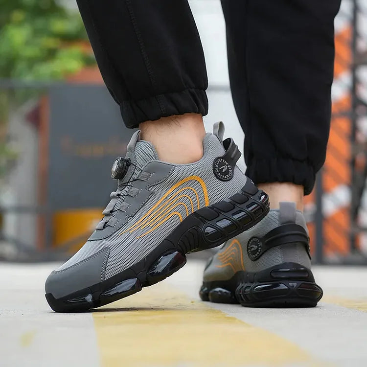 Tough Waterproof Hiking Work Boots with Grip Sole