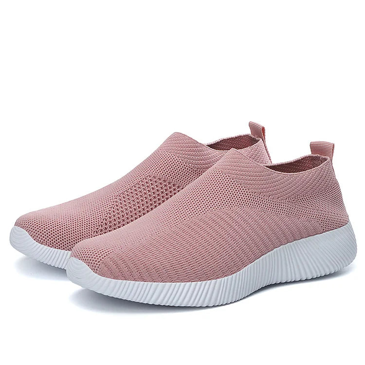 Women's Crystal Breathable Orthopedic Slip-On Walking Shoes