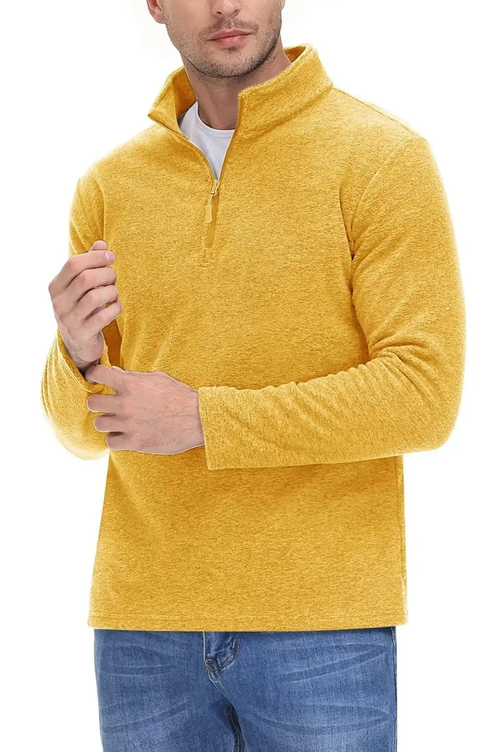 Soft Fleece Sweatshirt with Half Zip