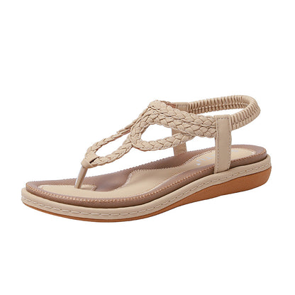 Bohemian Clip Toe Weave Sandals