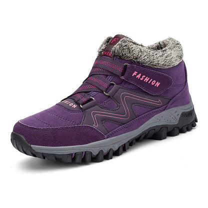 Orthopedic Shoes Anti-collision Velcro Hiking Ankle Sneakers Suede Outdoor