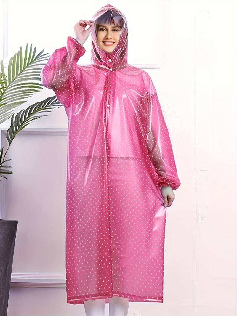 Rainy Day Women's Dots Waterproof Coat - OutfitLondon