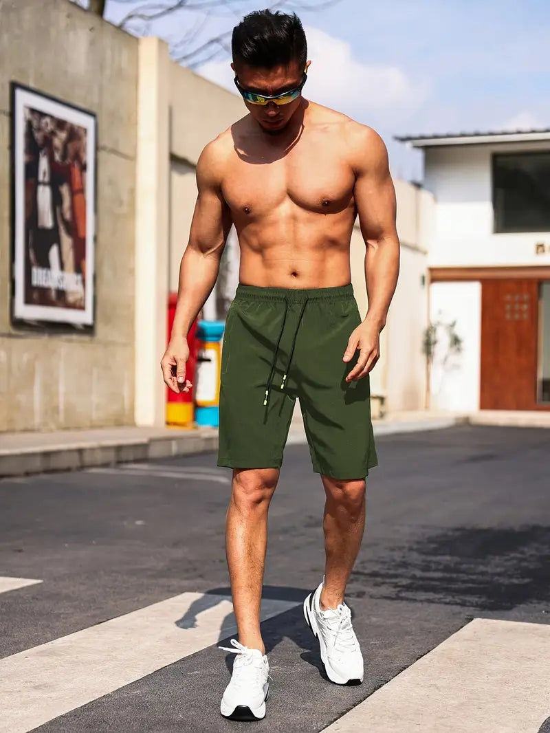 Lightweight Athletic Shorts with Secure Pockets