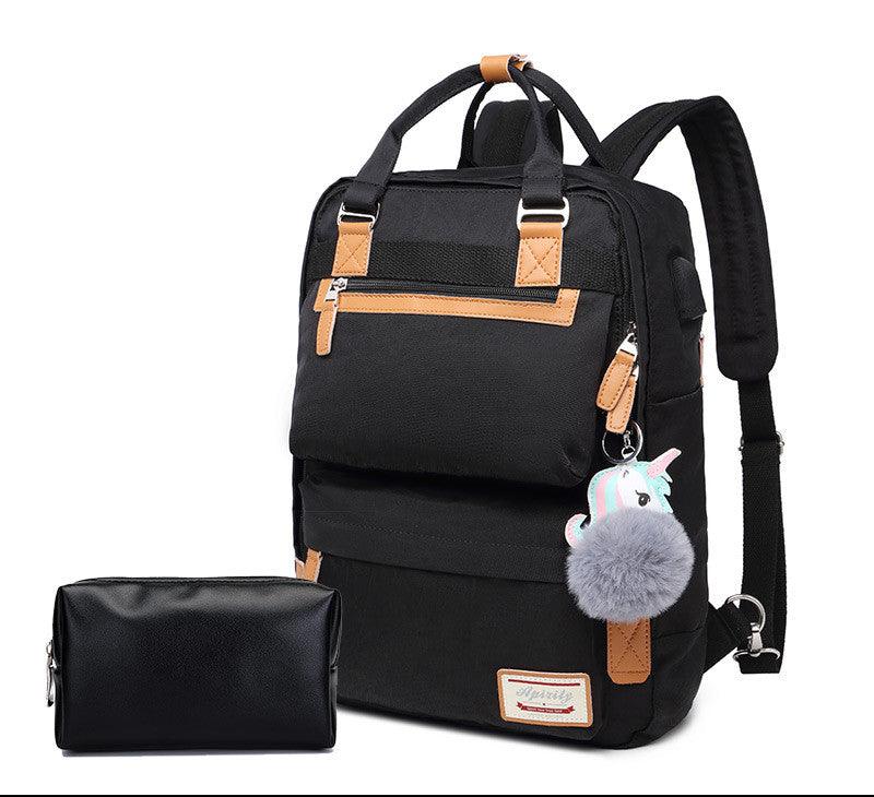 Waterproof Ladies Laptop Backpack 15.6 Inch Compartment