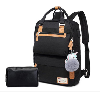 Waterproof Ladies Laptop Backpack 15.6 Inch Compartment