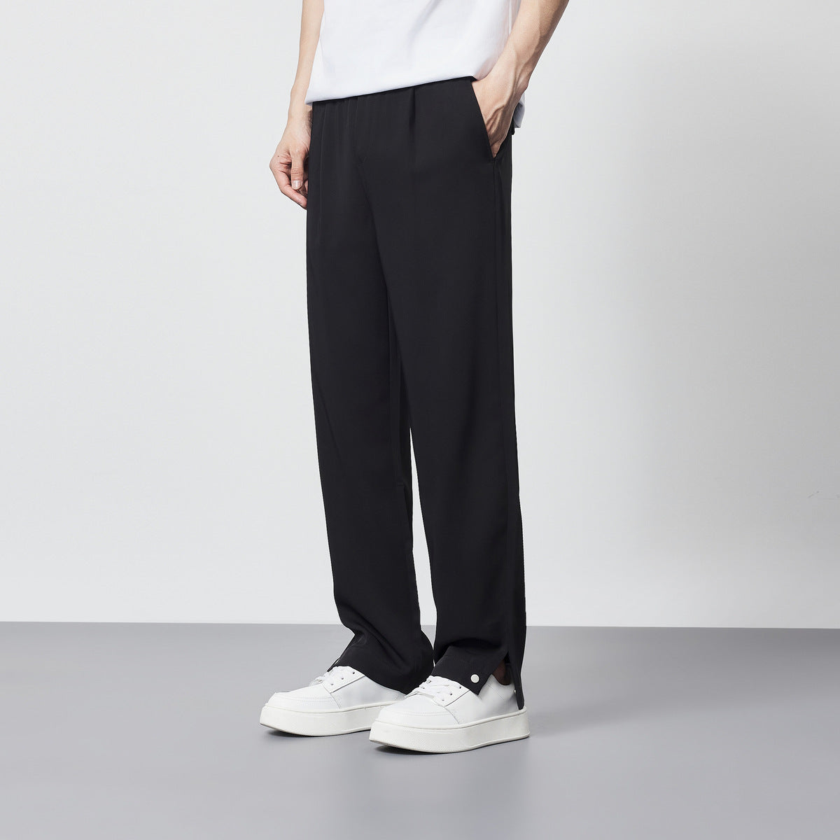 Comfortable Loose Fit Mens Dress Trousers