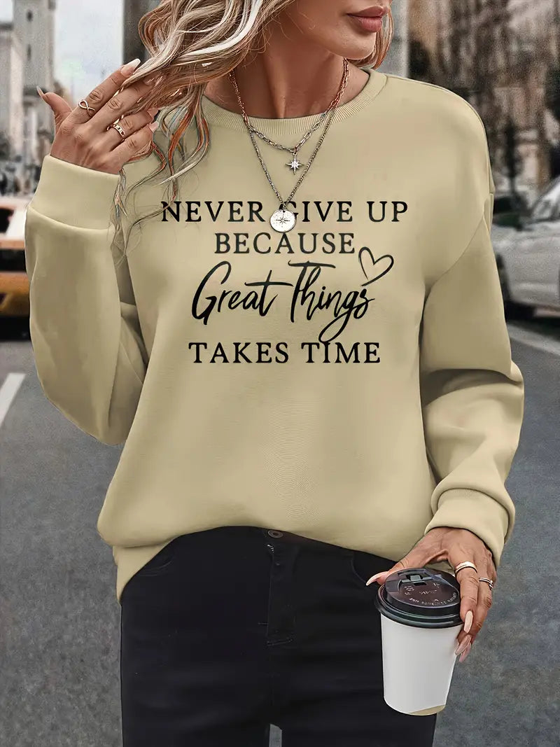 Soft Women's Graphic Pullover Sweatshirt
