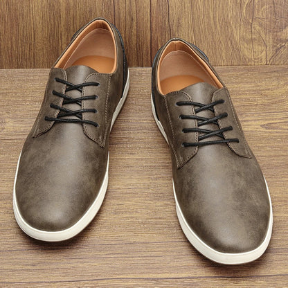 Premium Leather Running Shoes