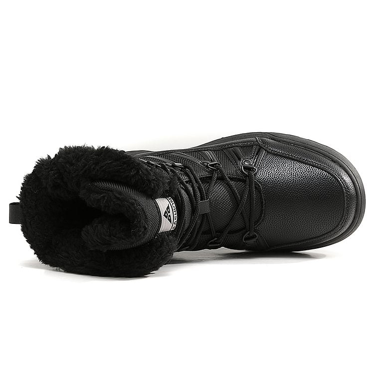 Warm Fuzzy Lace Up Ankle Boots for Women