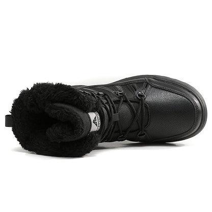 Warm Fuzzy Lace Up Ankle Boots for Women