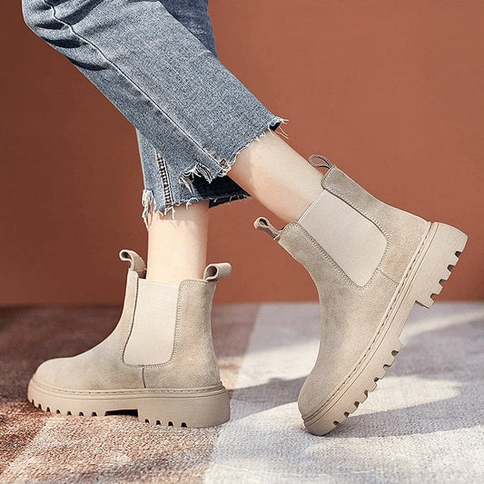 Cozy Faux Fur Insulated Ankle Boots for Women - OutfitLondon