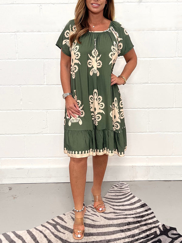 Pretty Floral Summer Dress for Ladies