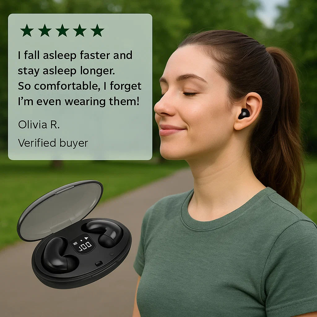 Invisible Wireless Sleep Headphones | IPX5 Waterproof, Bluetooth 5.3 for Comfortable Sleep and Relaxation