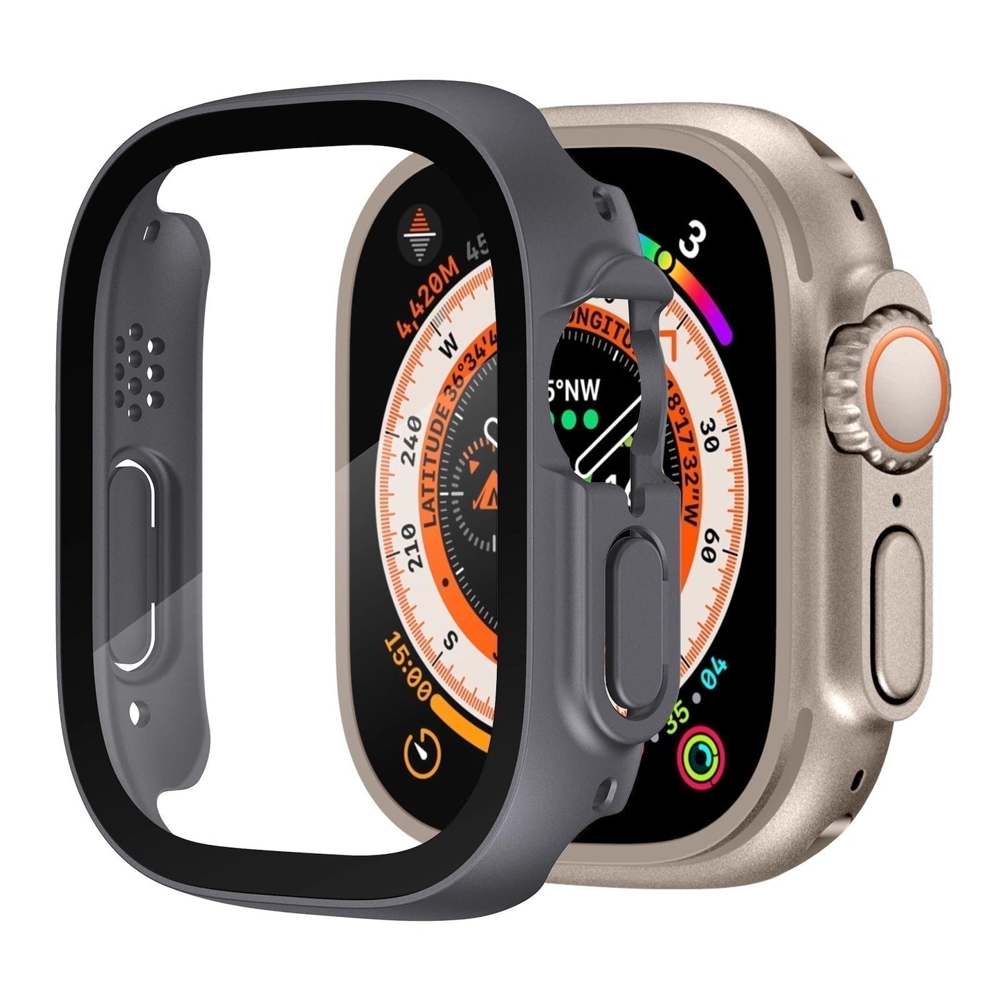 Durable Apple Watch Ultra Cover With Clear Protector