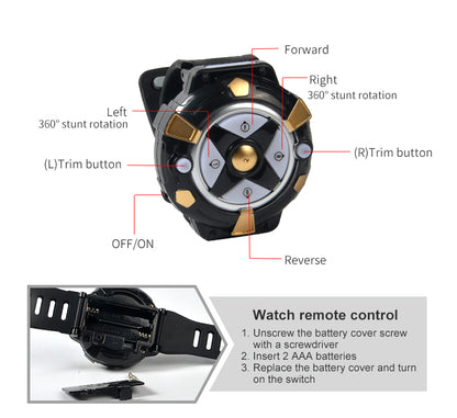 2.4G Anti Gravity Wall Climbing Watch RC Car Toy