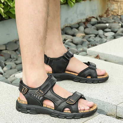 Men Orthopedic Sandals Velcro Summer Footwear