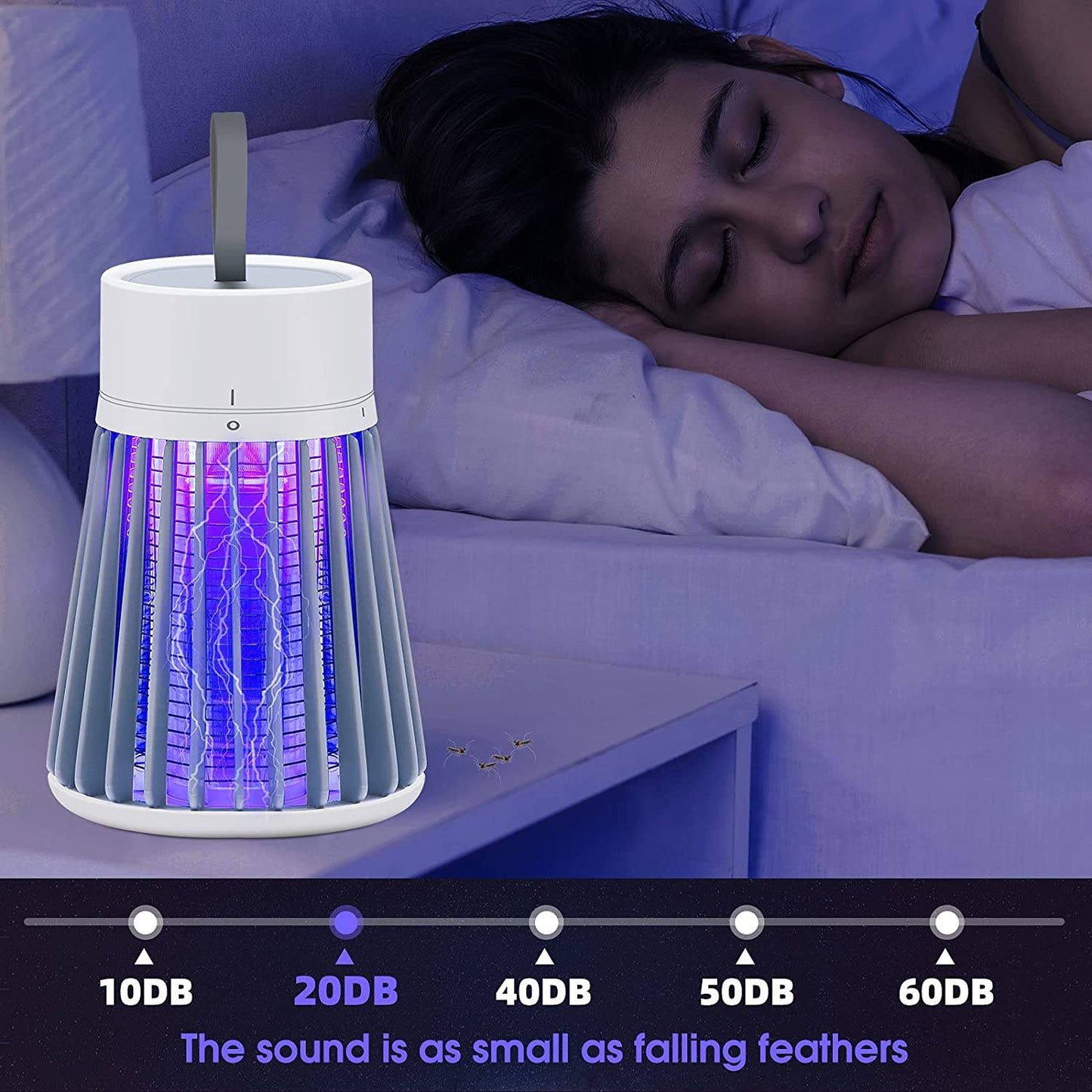 Buzzbgone Zapper Portable Bug Zapper Led Light Mosquito Killer