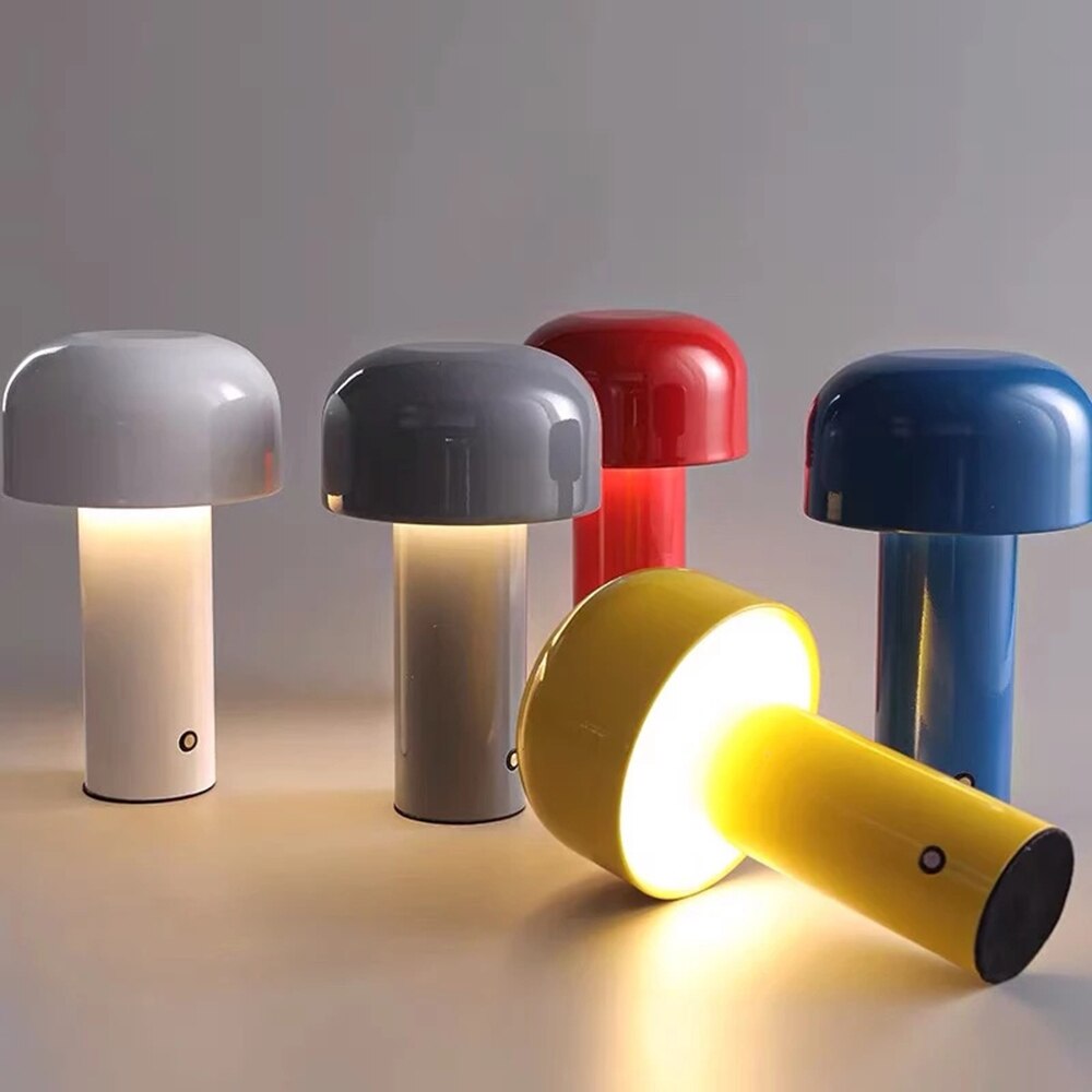 LED Creative Mushroom Rechargeable Table Lamp