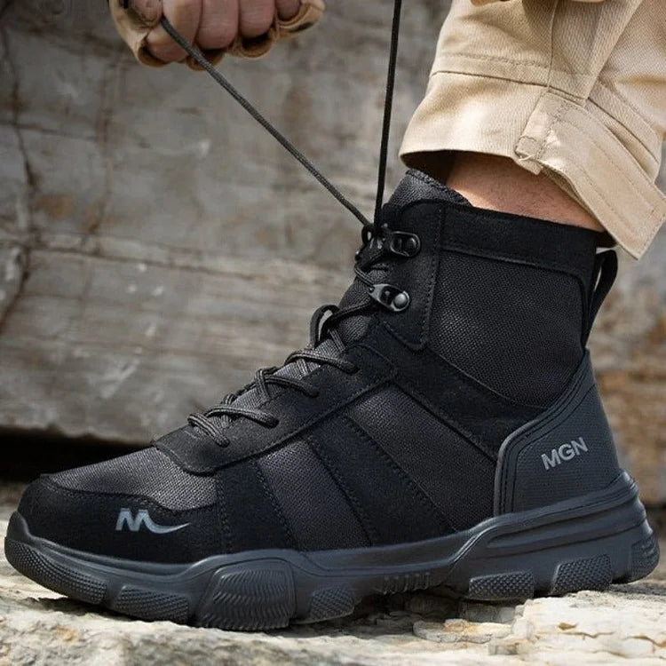 Waterproof Insulated Work Boots with Steel Toe Caps