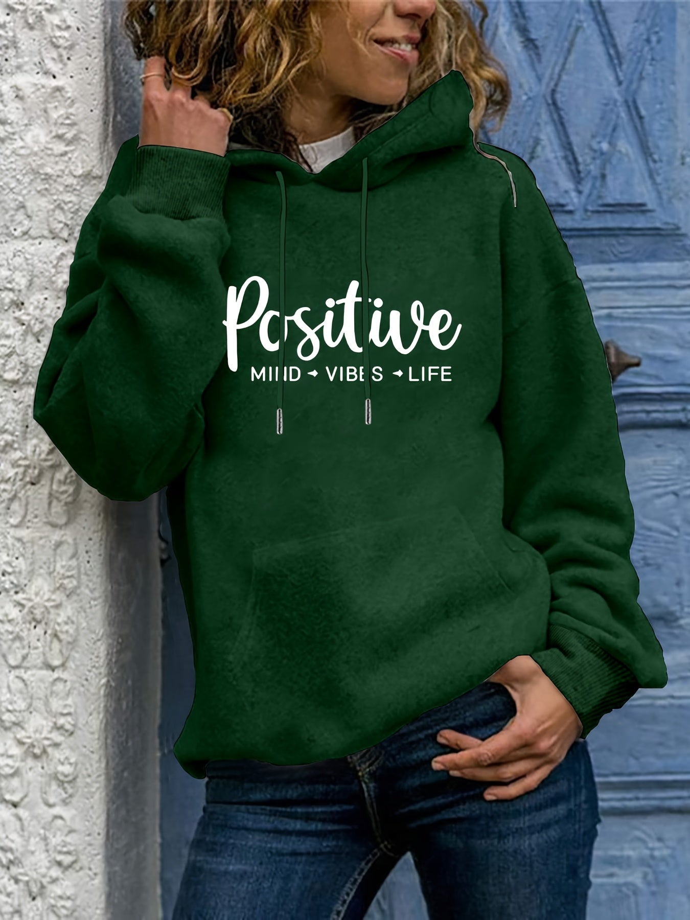 Soft Women's Oversized Hoodie with Cute Graphic Pocket