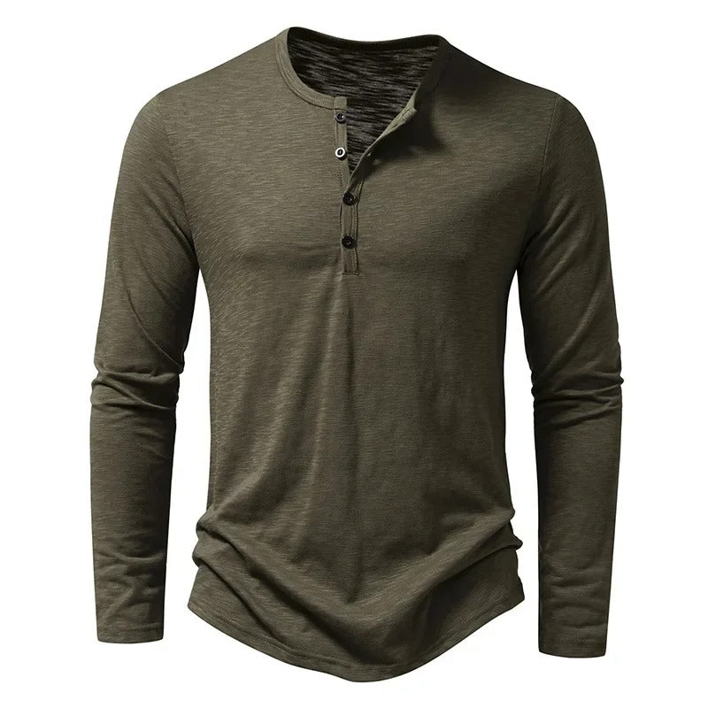 Traditional Comfort Fit Henley Shirt