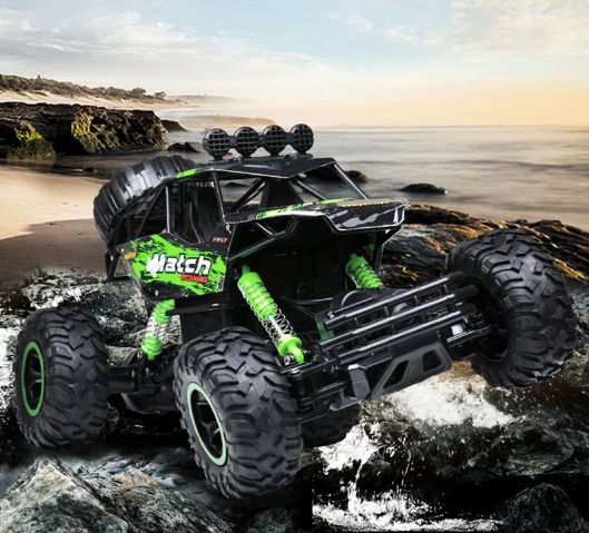 Rugged 4x4 RC Truck with Big Tires