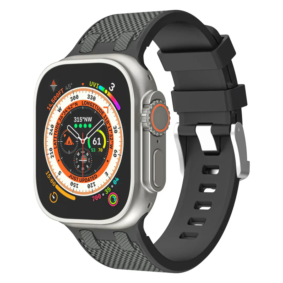 Vibrant Rubber Apple Watch Strap Band
