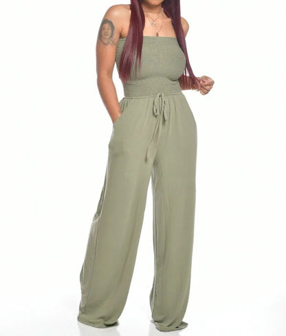 Sunny Womens Off Shoulder Jumpsuit