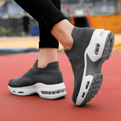 Women's Slip On Breathable Air Cushion Running Shoes