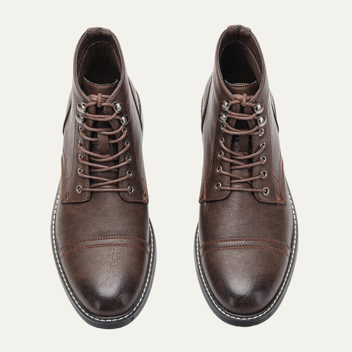 Tough Leather Lace Up Men's Ankle Boots