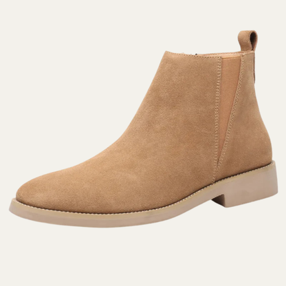 Luxury Men's Real Suede Chelsea Ankle Boots - OutfitLondon