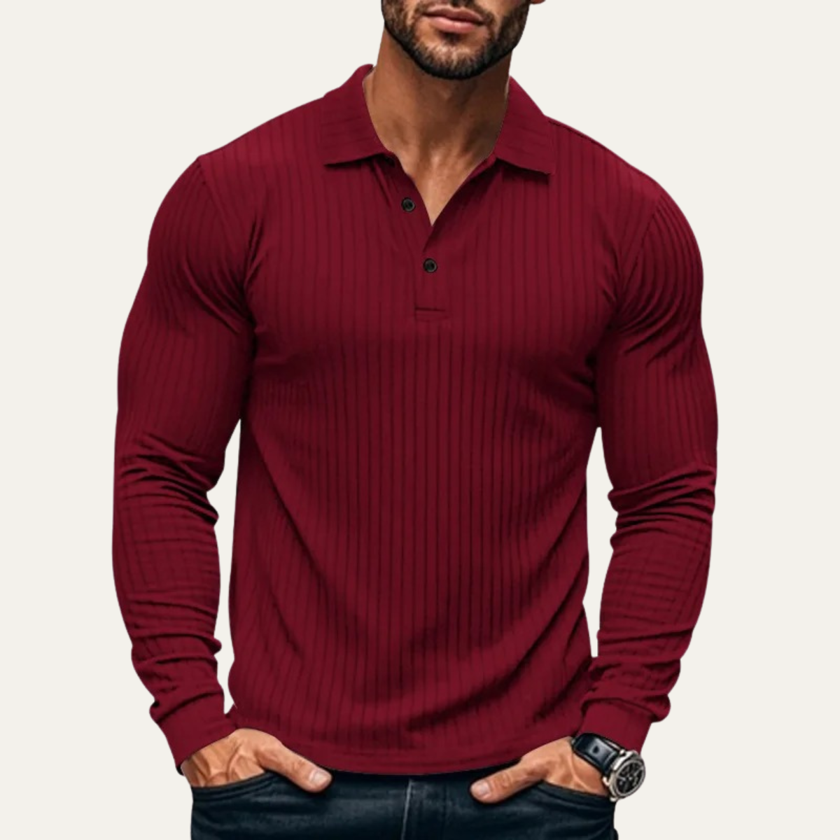 Relaxed Fit Men's Classic Polo Shirt