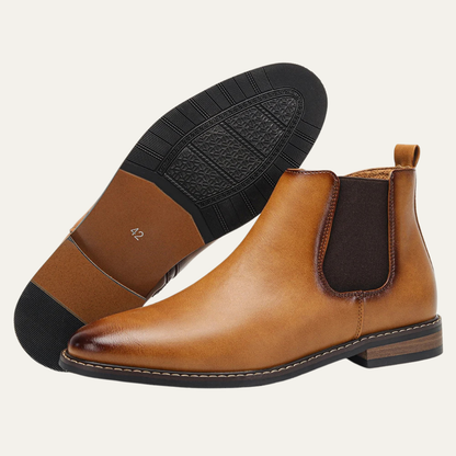 Comfortable Mens Leather Chelsea Boot Shoes - OutfitLondon