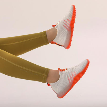 Colorblock Knitted Sneakers For Women