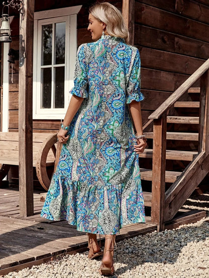 Bohemian Floral Maxi Summer Dress