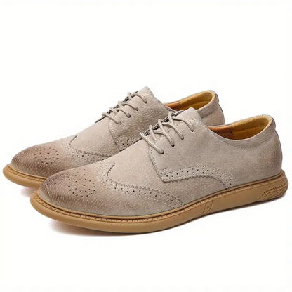 Classic Men's Genuine Leather Lace Up Shoes
