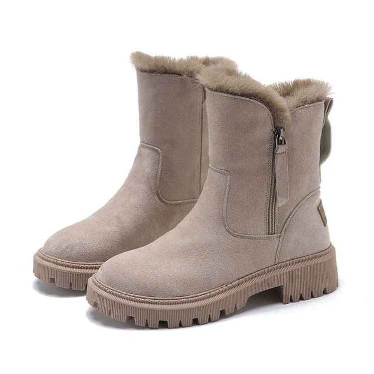 Comfy Faux Fur Winter Boots for Women