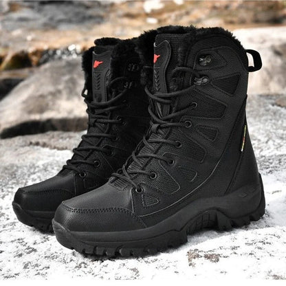 Rugged Waterproof Hiking Boots Outdoors