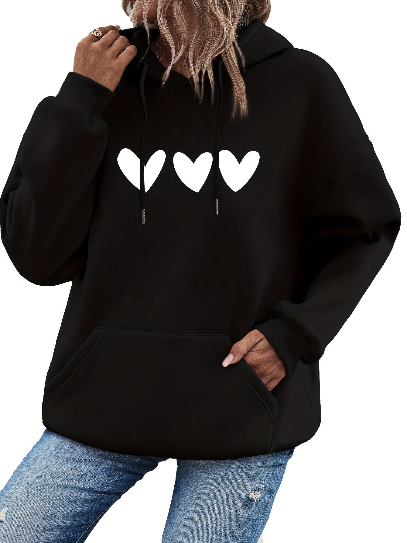 Soft Relaxed Fit Women's Hoodie with Cute Pocket Design