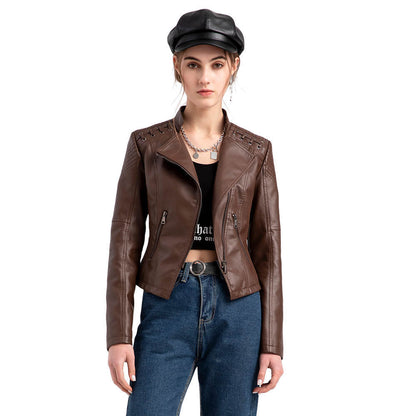 Soft Sheepskin Biker Jacket - OutfitLondon