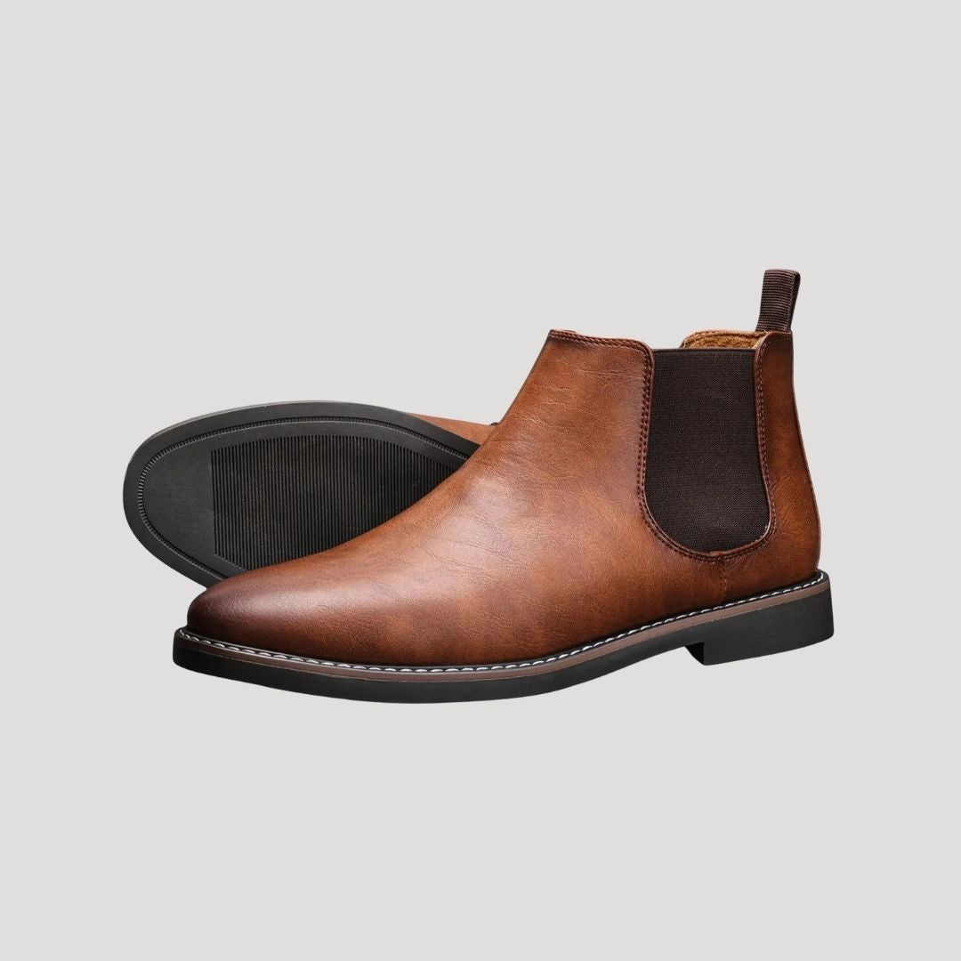 Insulated Waterproof Leather Ankle Boots