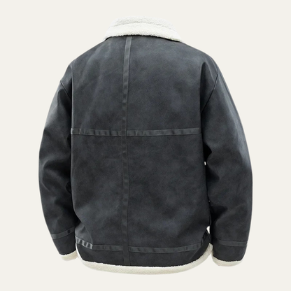 Warm Suede Aviator Jacket for Men